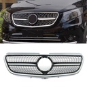 Gloss Black Diamond Style Front Grille – Mercedes Benz V-Class Vito W447 14-23