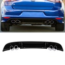 Gloss Black Quad Tip Rear Diffuser – VW Golf MK7.5 17-20-Gravity Performance