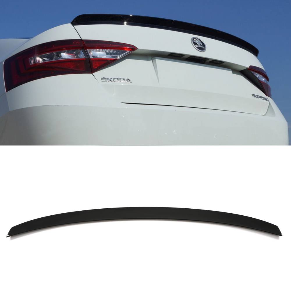 Rear Lip Spoiler Wing Gloss Black – Skoda Superb MK3 16-18-Gravity Performance