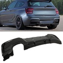 Gloss Black SIngle Exit Rear Diffuser – BMW 1 Series F20 2012-2015-Gravity Performance