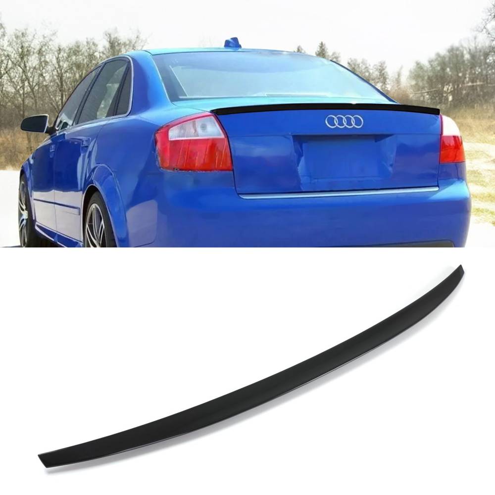 Rear Boot Spoiler Lip Gloss Black – Audi A4 B6 B7 01-08-Gravity Performance