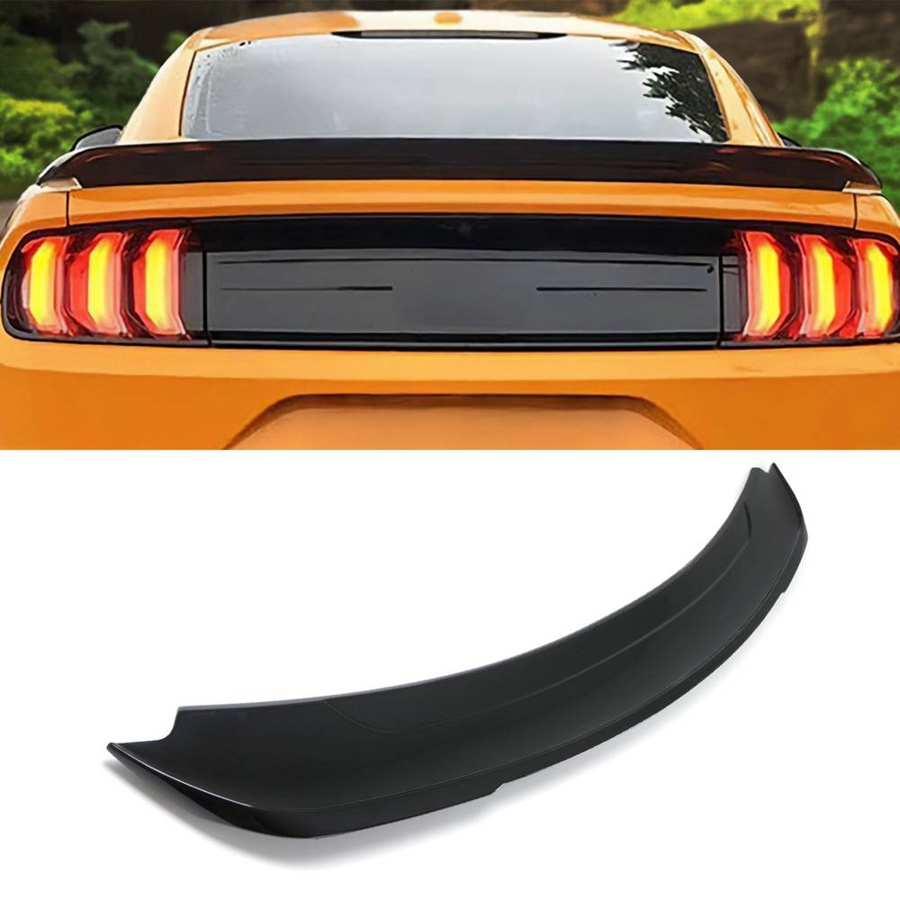 Track Pack Style Rear Spoiler Gloss Black – Ford Mustang 15-21-Gravity Performance