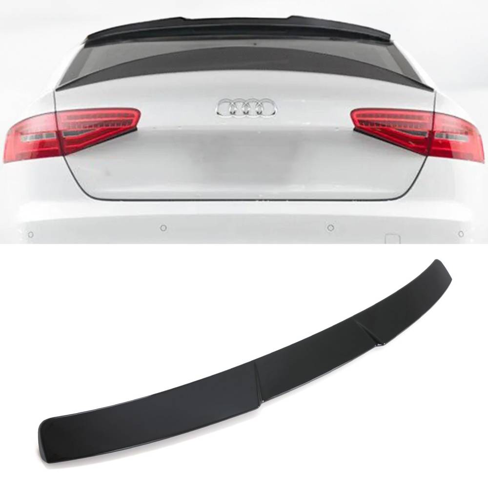 RS Style Rear Roof Spoiler Lip Gloss Black – Audi A4 B8 13-15-Gravity Performance