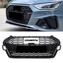 RS4 Style Front Honeycomb Grille Gloss Black – Audi A4 B9.5 2021+-Gravity Performance