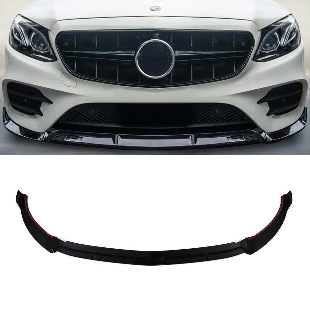Brabus Style Front Splitter Gloss Black – Mercedes Benz E-Class W213 2020+-Gravity Performance