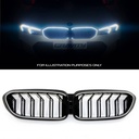 Gloss Black M5 Style LED Front Grille – BMW 5 Series G30 2019+-Gravity Performance