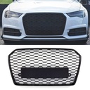 RS6 Style Front Honeycomb Grille Gloss Black – Audi A6 C7.5 16-18