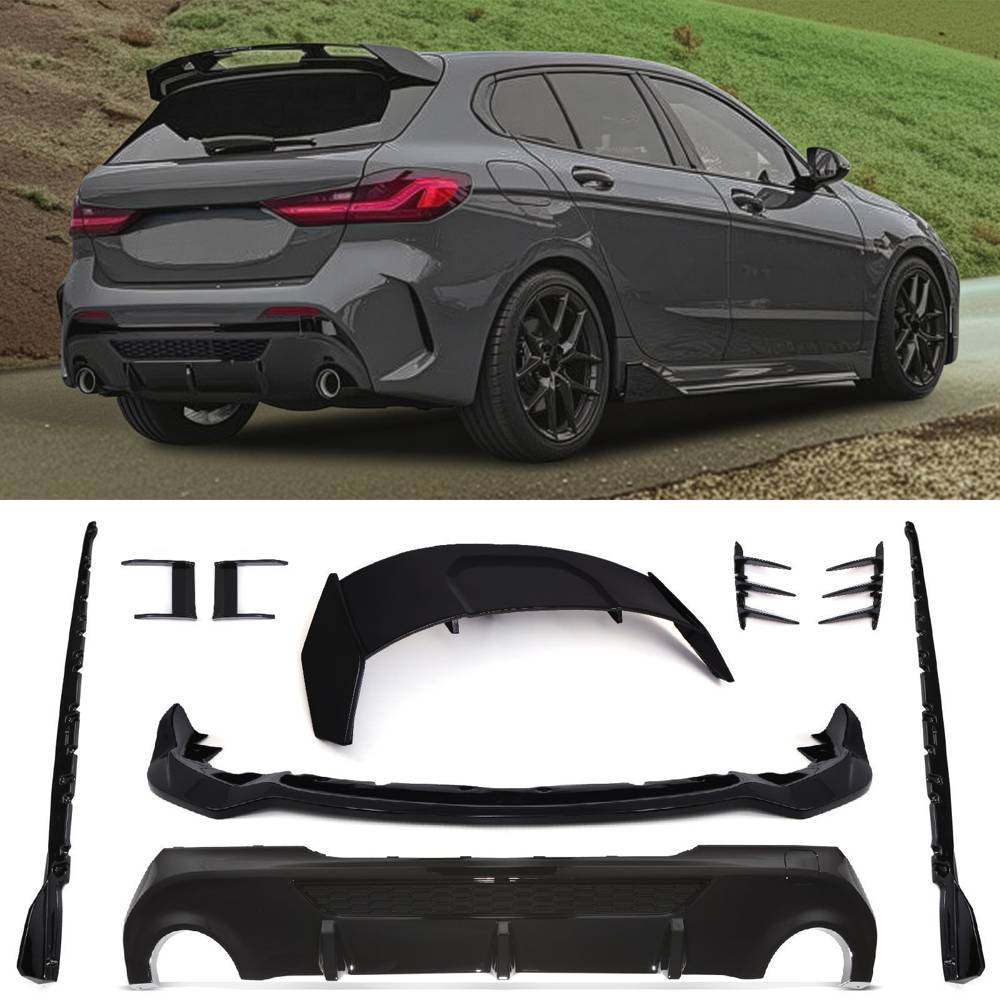 Full Aero Body Kit Gloss Black – BMW 1 Series F40 19-24-Gravity Performance