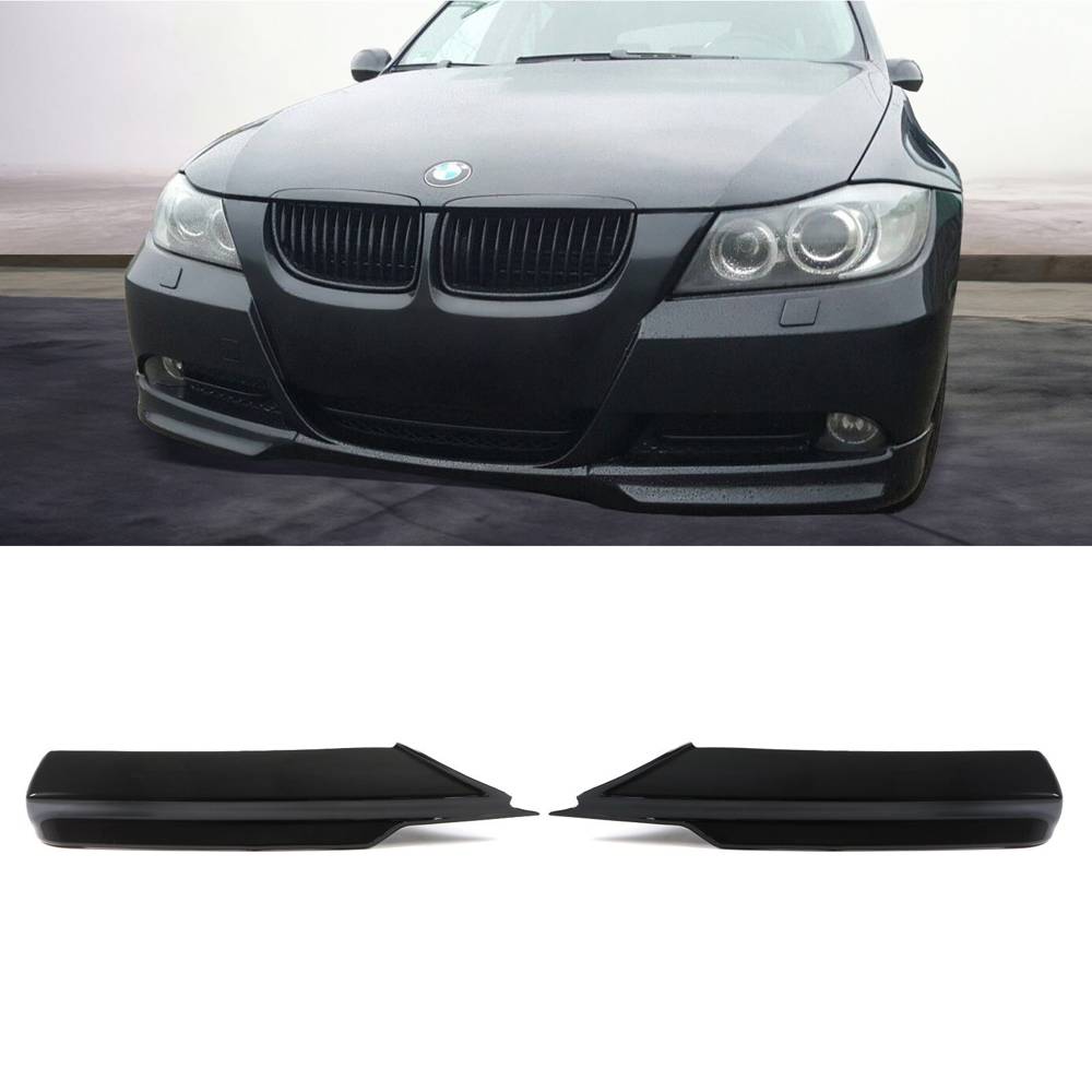 M Performance Style Gloss Black Front Splitter – BMW 3 Series E90 E91 05-08