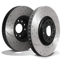 Front Drilled Grooved 320mm Brake Discs – Audi A4 Avant 2.7 3.0 TDI 3.2 Fsi-Gravity Performance