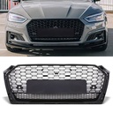 Front RS5 Quattro Style Badgeless Grille Gloss Black – Audi A5 B9 F5 17-20