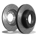 Front Drilled Grooved 298mm Brake Discs – Porsche Boxster 986 2.5 2.7 96+04