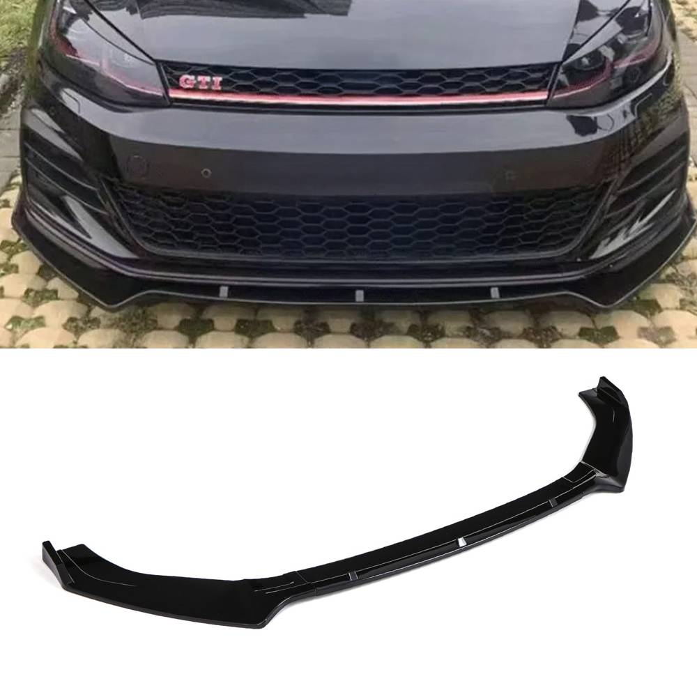 3 Piece Front Splitter Gloss Black – VW Golf MK7 MK7.5 2012-2020-Gravity Performance