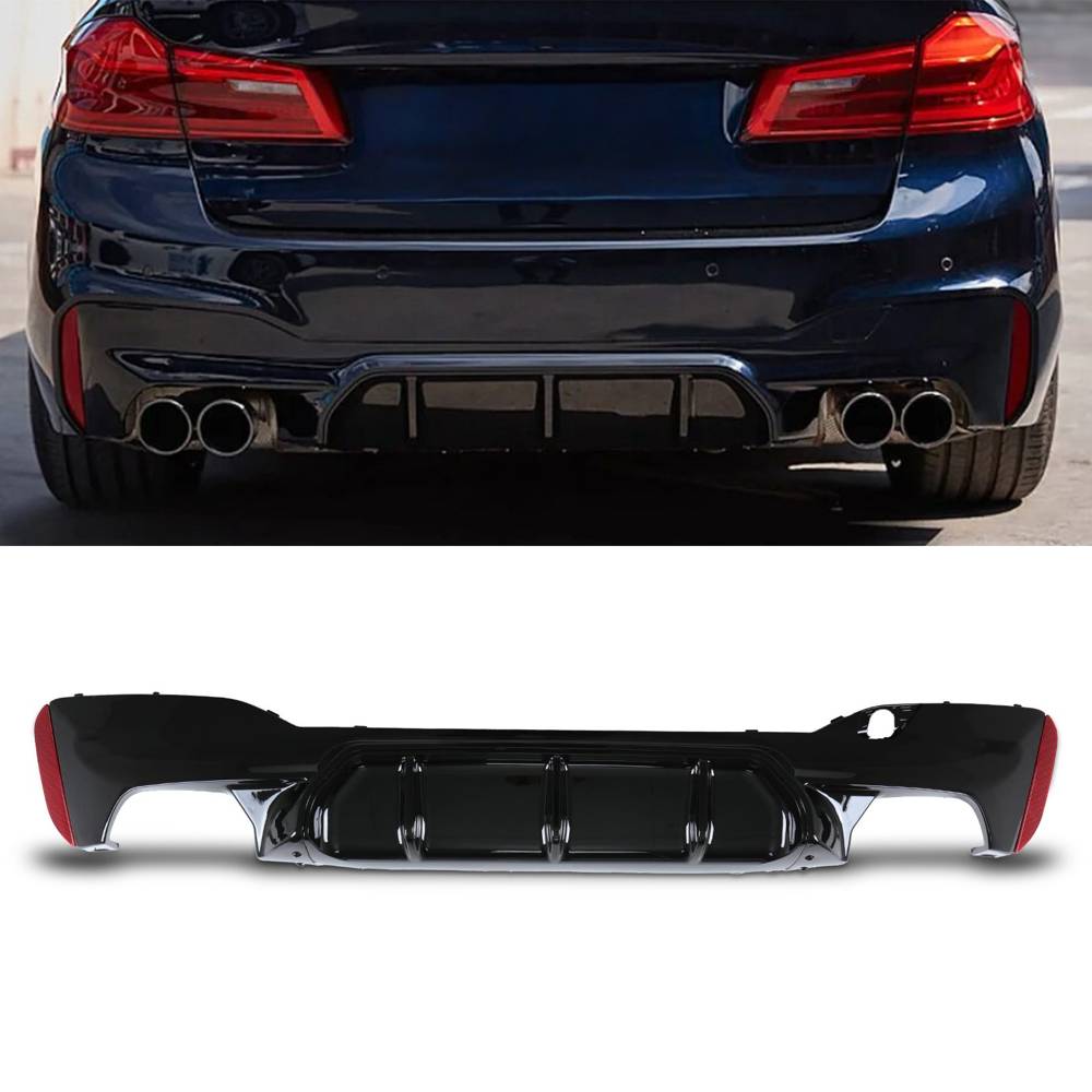 Rear Diffuser Lip Gloss Black – BMW 5 Series G30 G31 17-20-Gravity Performance