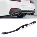 Rear Bumper Diffuser Gloss Black – BMW 5 Series LCI Sedan G30 20-23-Gravity Performance