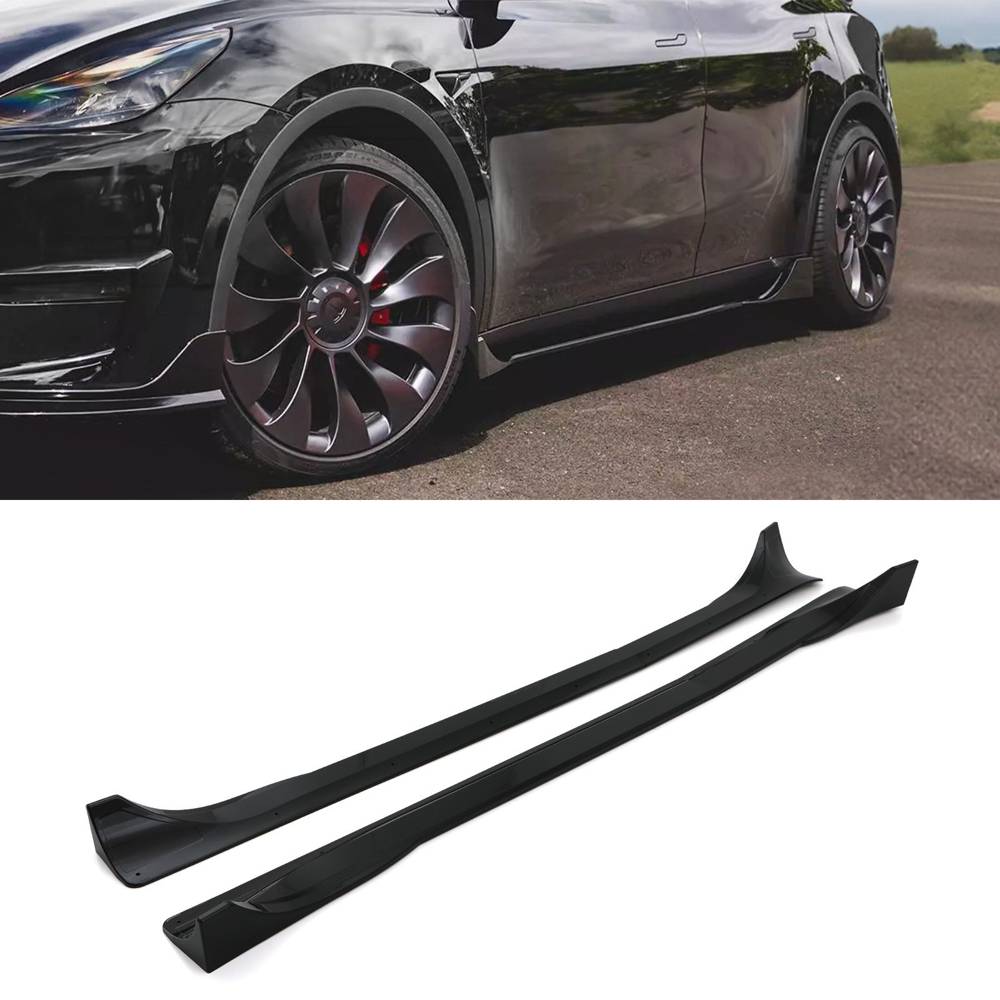 Side Skirts Gloss Black – Tesla Model Y 2020+