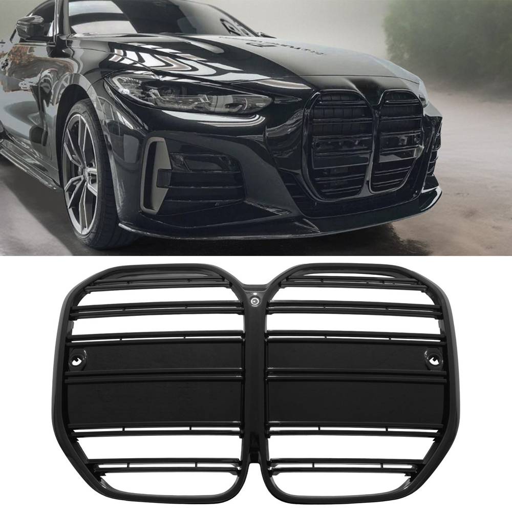 Gloss Black Double Kidney Grille – BMW 4 Series G22 2020+-Gravity Performance