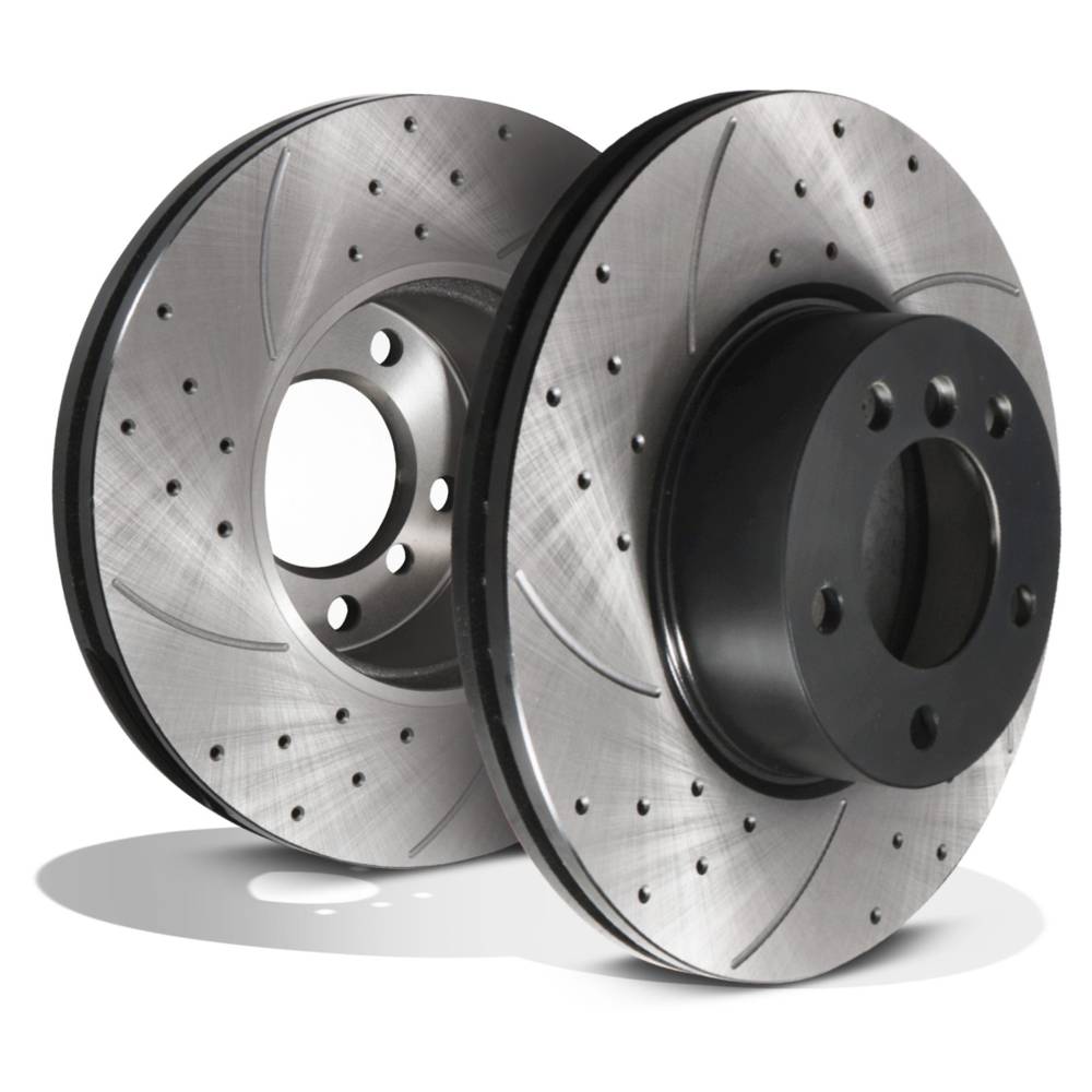 Front Drilled Grooved 312mm Brake Discs – BMW 3 Series F30 F31 320I 325I 12-18-Gravity Performance