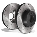 Front Drilled Grooved 312mm Brake Discs – BMW 3 Series F30 F31 320I 325I 12-18-Gravity Performance