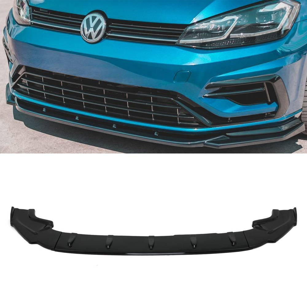 Front Bumper Splitter Gloss Black – Volkswagen Golf R-Line MK7.5 17-20-Gravity Performance