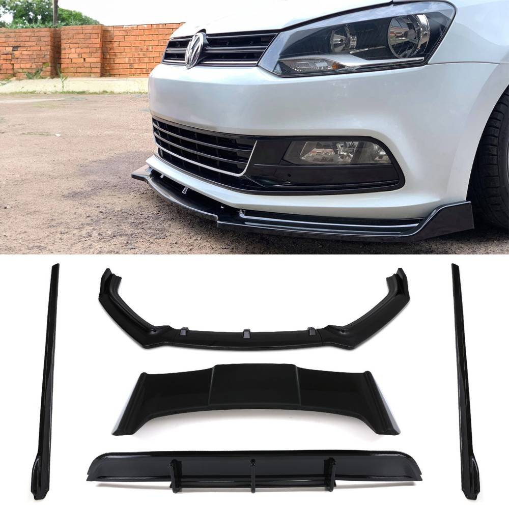 Aero Kit Gloss Black With Batman Wing – VW Polo MK5 6C 2014-2018
