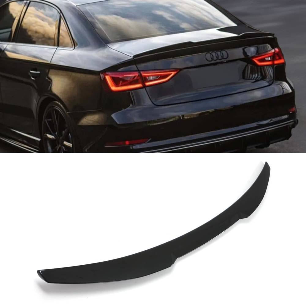 M4 Style Rear Boot Spoiler Gloss Black – Audi A3 8V 13-20