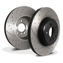 Front Drilled Grooved 370mm Brake Discs – BMW F32 F33 4 Series 435I Xdrive 13-16-Gravity Performance