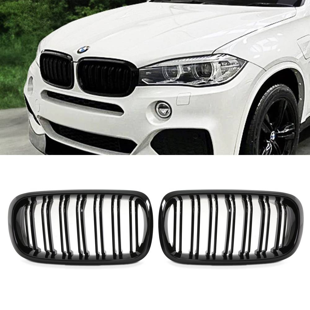 Gloss Black Front Kidney Grilles – BMW X5 F15 14-18-Gravity Performance