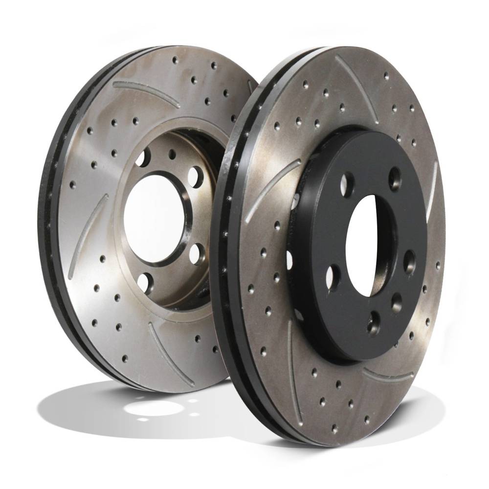 Rear Drilled Grooved 256mm Brake Discs – Audi S3 8L TT 3.2 VR6 1.8T Quattro-Gravity Performance