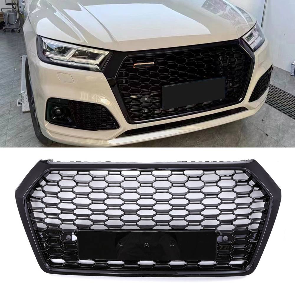 RSQ5 Style Front Honeycomb Grille Gloss Black – Audi Q5 FY 17-20-Gravity Performance
