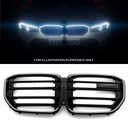 Gloss Black LED Front Grille – BMW X5M F95 2019+-Gravity Performance