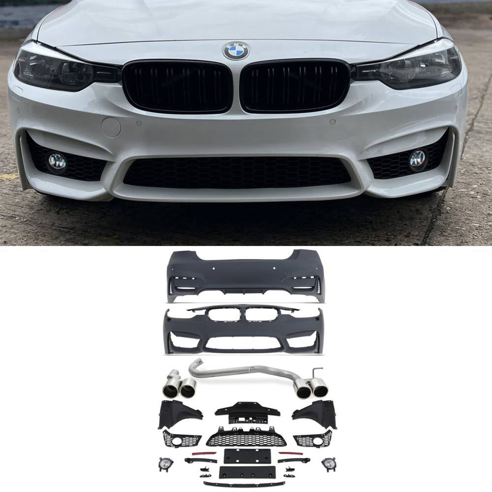 M3 Style Body Kit with Exhaust – BMW 3 Series F30 B48 12-19-Gravity Performance