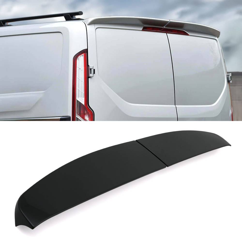 Rear Barn Door Style Spoiler Gloss Black – Ford Transit Custom 12-22