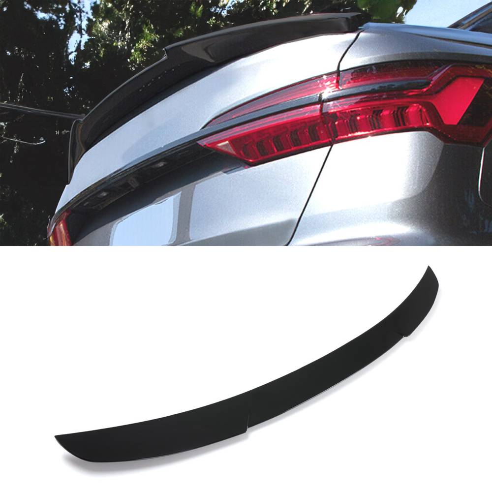 M4 Style Rear Boot Spoiler Lip Gloss Black – Audi A6 C8 2019+