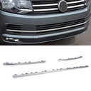 3 Piece Chrome Front Bumper Grille Trim – VW Transporter T6 16-19-Gravity Performance