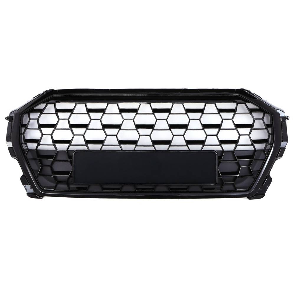 Front RSQ3 Style Badgeless Grille Gloss Black – Audi Q3 F3 19-25
