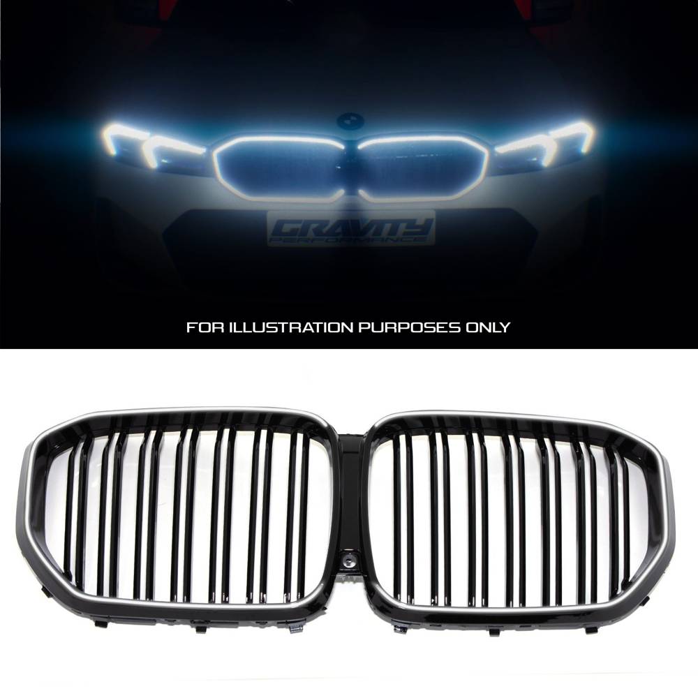 Gloss Black LED Front Grille – BMW X5 G05 2019+-Gravity Performance