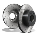 Front Drilled Grooved 296mm Brake Discs – BMW 5 Series E39 520 523 525 96-04