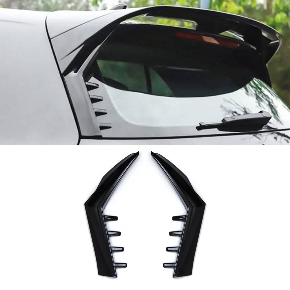 Blade Style Rear Window Side Wings Gloss Black – VW Golf MK8 2020+