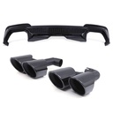 X3M Style Rear Diffuser Gloss Black & Tail Pipes – BMW X3 25i G01 Pre-LCI 17-21-Gravity Performance