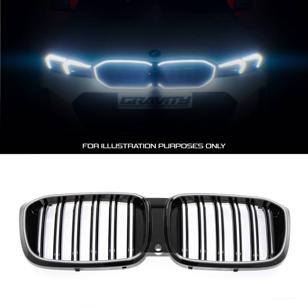 Gloss Black LED Front Grille – BMW X3 G01 Pre-LCI 18-21-Gravity Performance