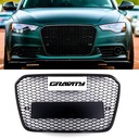RS6 Style Front Honeycomb Grille Gloss Black – Audi A6 C7 11-15-Gravity Performance