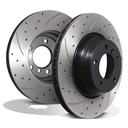 Front Drilled Grooved 330mm Brake Discs BMW 3 Series E90 E91 E92 E93 320 325 330 04-13-Gravity Performance