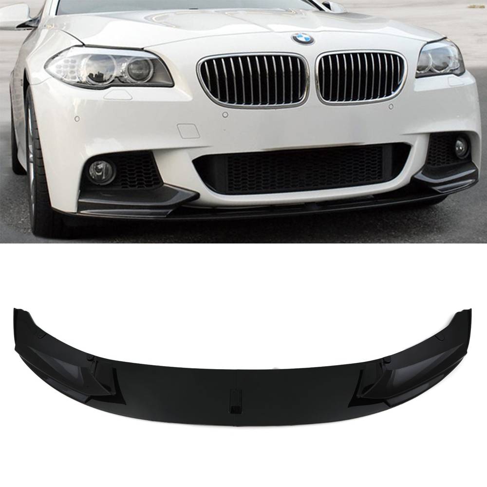 Gloss Black Front Lip Splitter – BMW 5 Series F10 F11 10-16-Gravity Performance