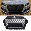 RS3 Quattro Style Front Honeycomb Grille Black – Audi A3 8V 13-16