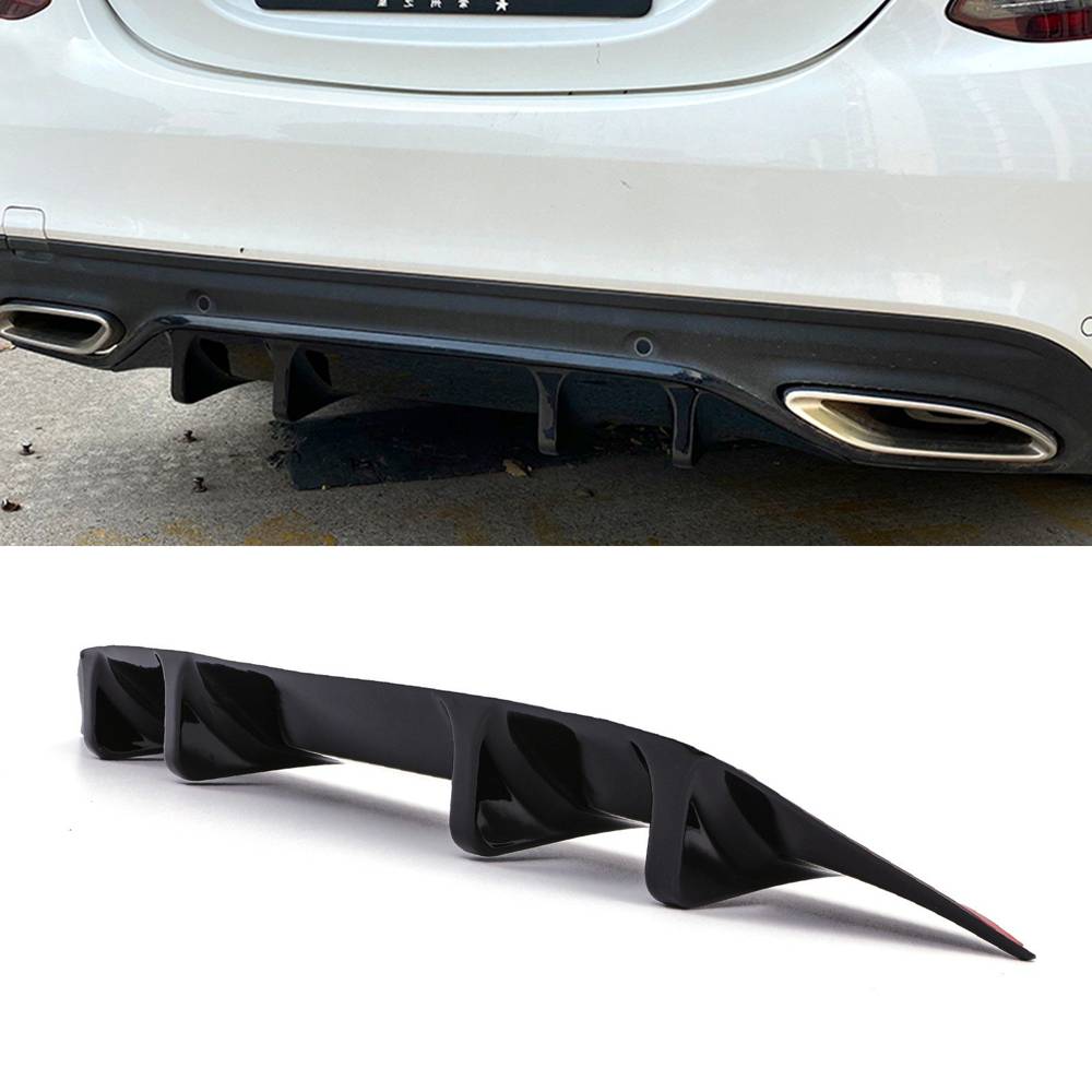 Rear Diffuser Gloss Black – Mercedes C Class W205 19-21-Gravity Performance