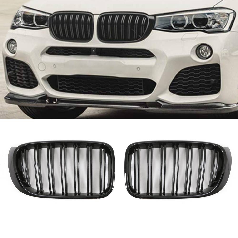 M Sport Style Gloss Black Front Grille – BMW X3 F25 14-17-Gravity Performance
