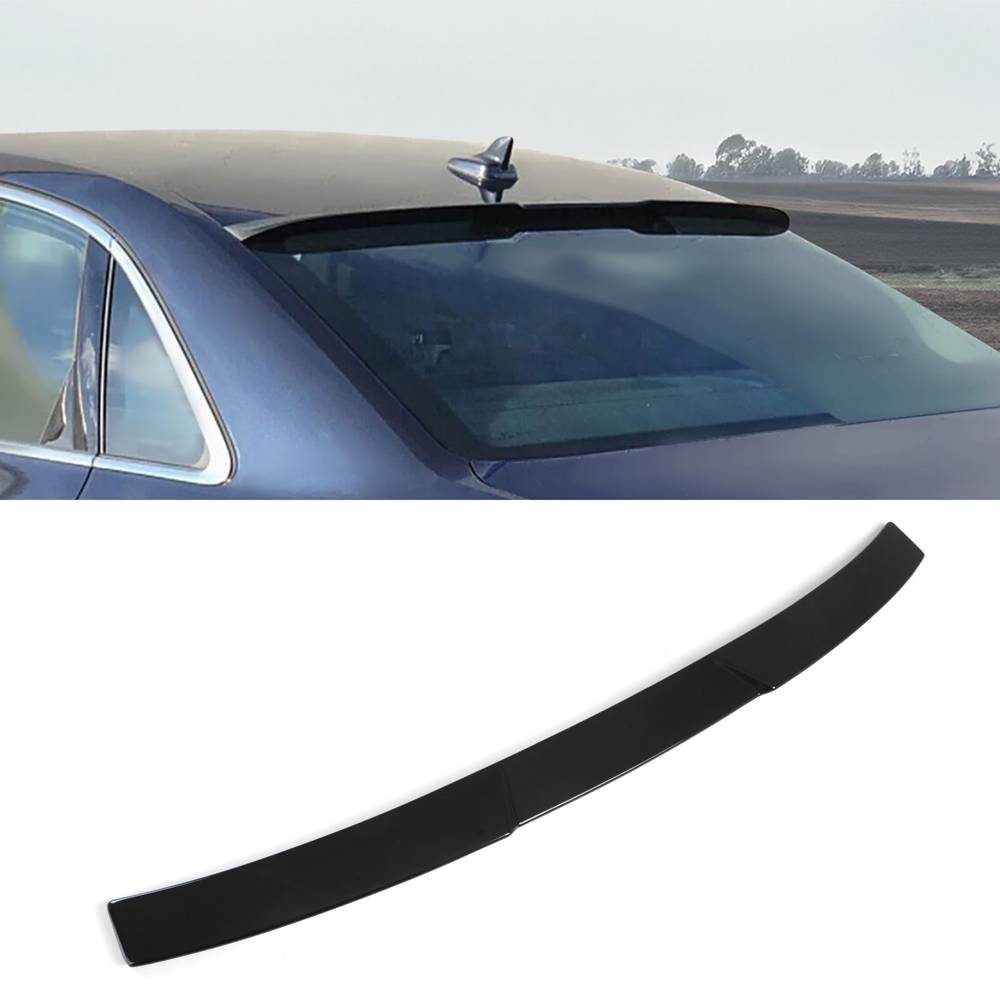 RS Style Rear Roof Spoiler Lip Gloss Black – Audi A4 B9.5 2019+-Gravity Performance