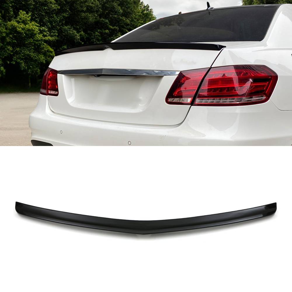 Gloss Black Rear Spoiler Lip – Mercedes Benz E Class W212 09-16