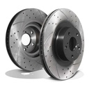 Front Drilled Grooved 294mm Brake Discs – Toyota GT86 Subaru BRZ 2.0 12+-Gravity Performance